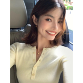 黑色半开领打底衫 pusumede 现货5.5折 女内搭上衣显瘦针织毛衣