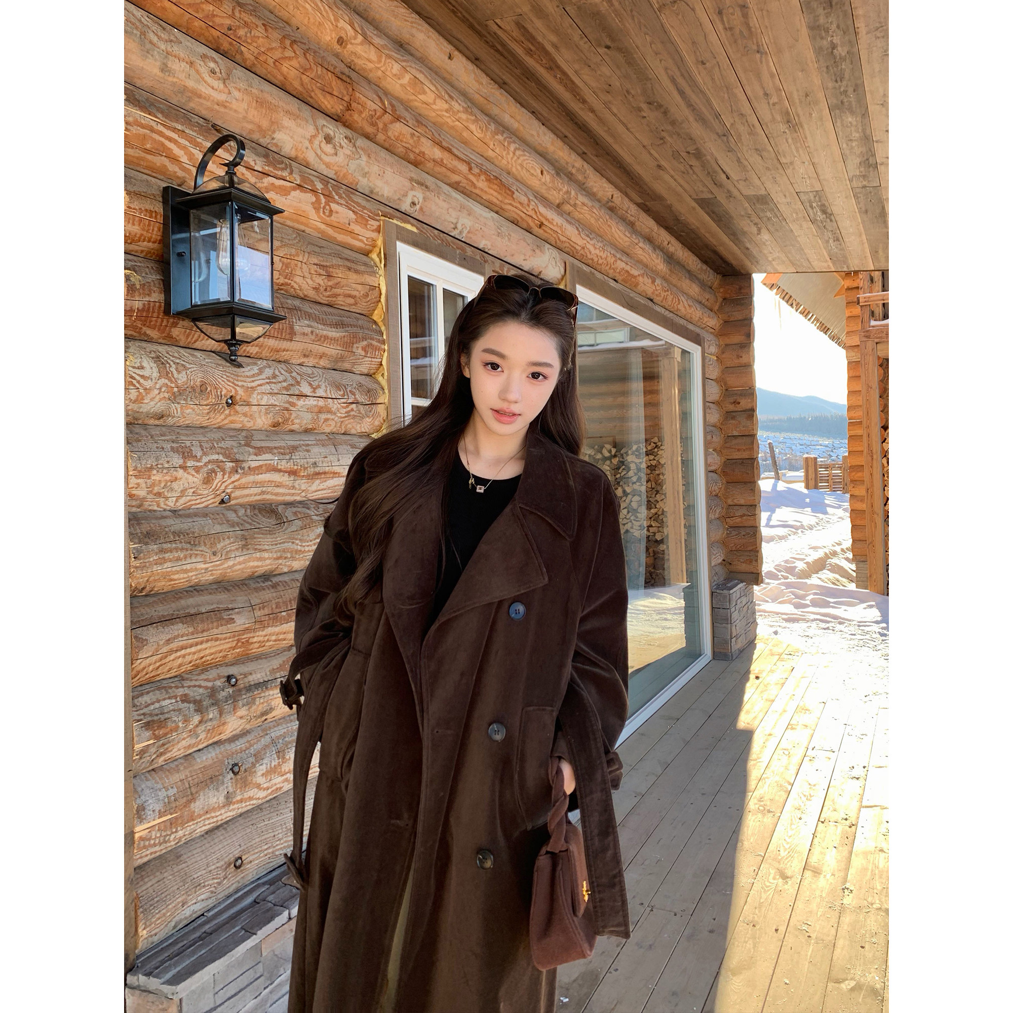 pusumede 随性韵味 复古灯芯绒中长款风衣女可拆袖袢收腰夹棉外套,女装/女士精品,棉衣/棉服,淘宝优惠券,粉丝福利购,淘宝优惠卷