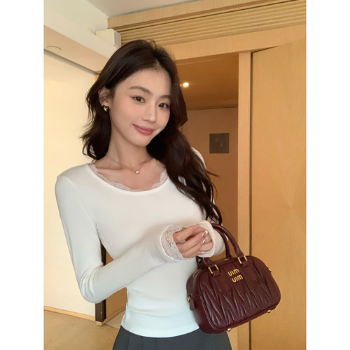 心动crushU领打底衫针织T恤上衣