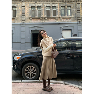 短款 时髦皮毛一体马甲背心女麂皮绒无袖 外套 品味加持 pusumede