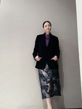 小众设计轻奢气质丝绒长袖西服外套MC10470