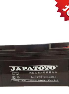 东洋蓄电池12V65AH JAPATOYO电池6GFM65/UPS EPS专用蓄电池