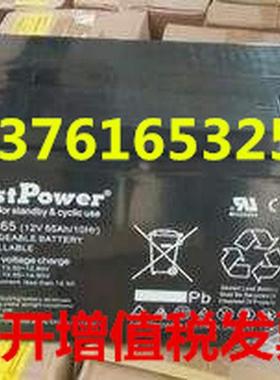 FirstPower一电蓄电池LFP1265铅酸免维护12V65AH消防 通讯UPS电源