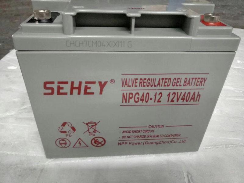 SEHEY蓄电池NPG50-12/12V50AH免维护电池UPS直流屏太阳能胶体