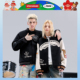 SprayGround鲨鱼嘴FEIDE联名秋冬毛巾绣棒球服夹克男女宽松外套潮