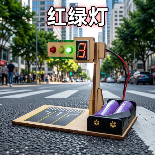 智能红绿灯科技制作小发明