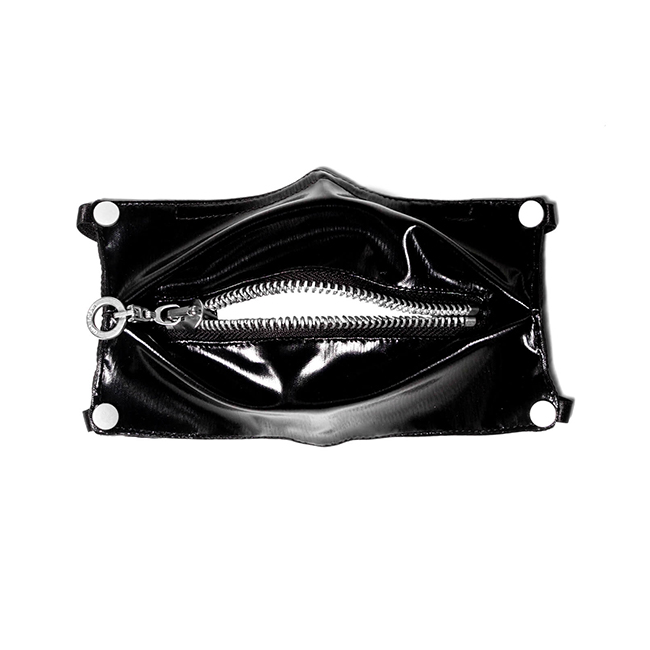 INSIDE OUT 2021暗黑先锋潮流机能风独立设计师小众拉链口罩黑色