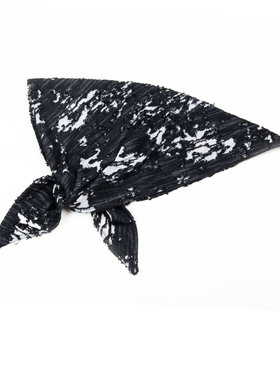 INSIDE OUT 暗黑先锋黑白破洞镂空防晒面罩面巾机车头巾三角巾