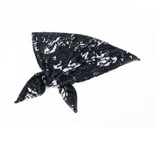 INSIDE 暗黑先锋黑白破洞镂空防晒面罩面巾机车头巾三角巾 OUT