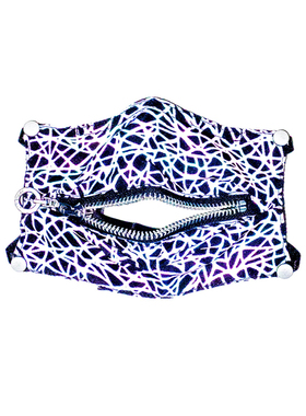 INSIDE OUT 2021暗黑先锋潮流机能风深灰色反光夜店蹦迪小众口罩