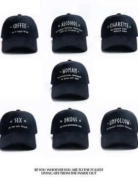 INSIDE OUT 小众原创设计潮流字母刺绣显脸小鸭舌帽棒球帽帽子男