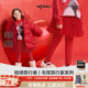 woobaby远红外发热弹力柔软打底裤 沐言同款 25冬女童新年休闲裤