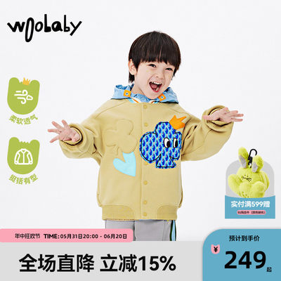 新品棒球服woobaby春秋