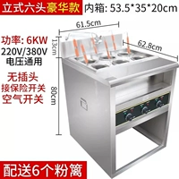 Вертикальная электрическая плита с лапшой шесть голов (6000 Вт) без подключения к заглушке