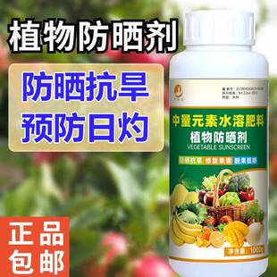 植物防晒剂防灼防裂果蔬菜柑橘辣椒日灼病果树防晒药芒果叶面肥