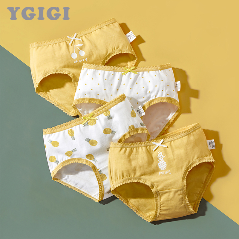 YGIGI儿童内裤女童纯棉三角宝宝小女孩短裤不夹屁屁卡通A类小底裤