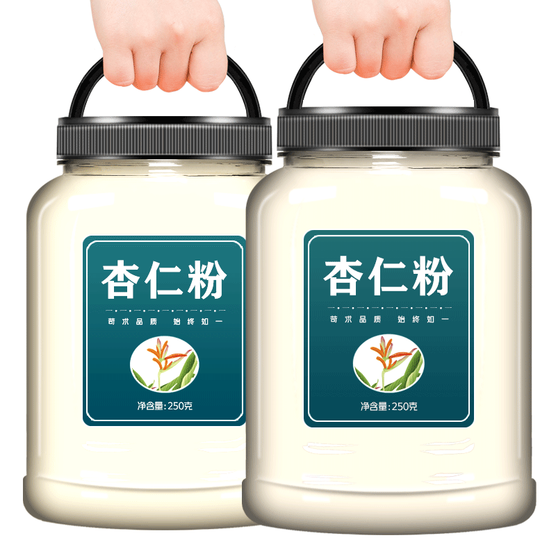 纯杏仁粉农科院官方旗舰店冲泡美白烘焙专用南扁桃仁粉无添加无糖