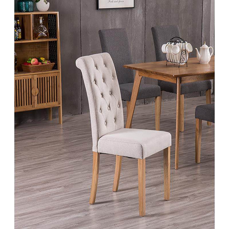 北欧餐椅家用书桌椅实木靠背椅子欧式简约现代咖啡厅酒店餐厅椅子
