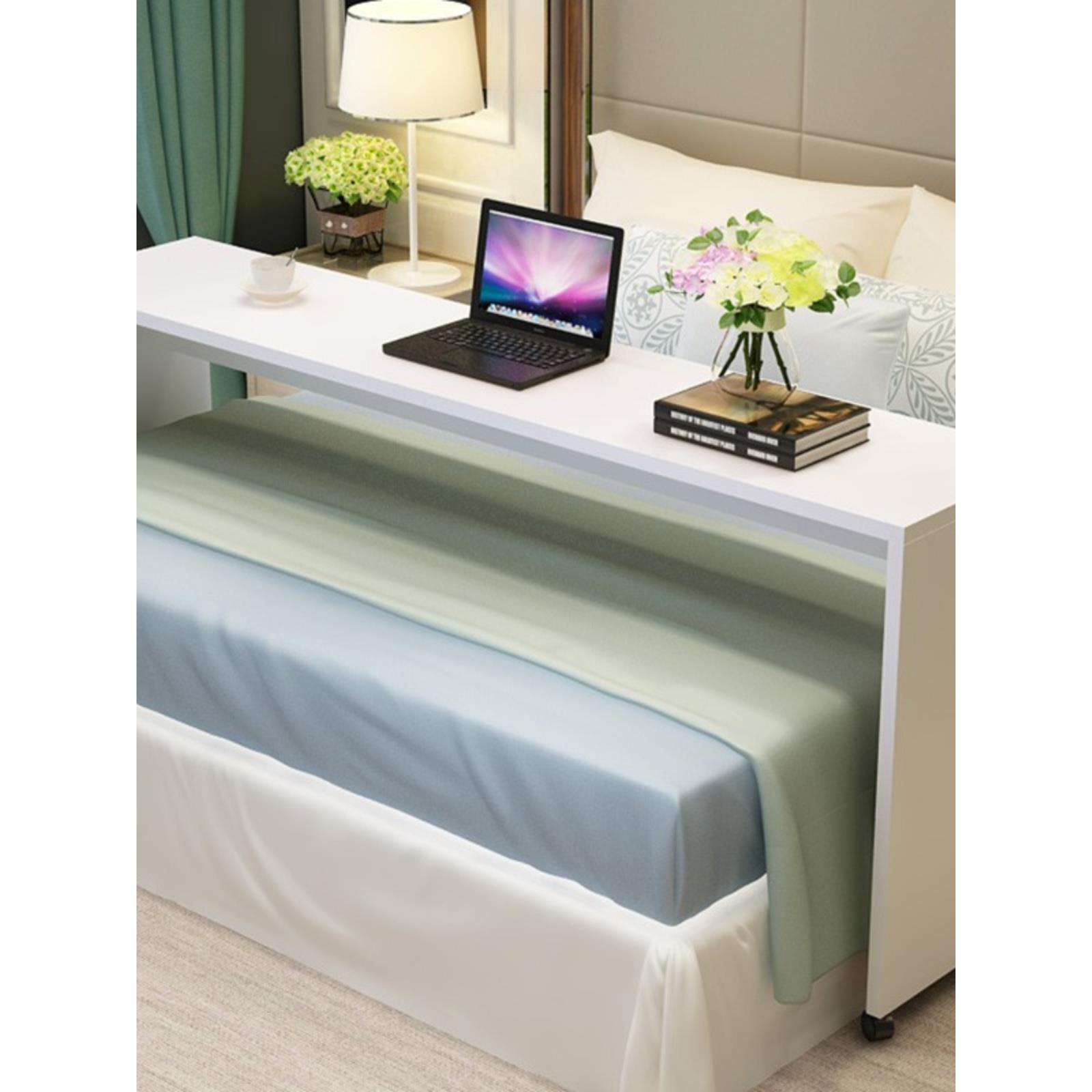 多功能学习可移动跨床桌子笔记本床上电脑桌懒人桌双人桌床边包邮