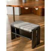 软套木家居实木换鞋 风格 凳家居门低凳鞋 柜一体化凳双层覆古法式