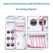 手提式 便携式 移动塑料电源箱工业临时配电箱户外防水220V电源插座