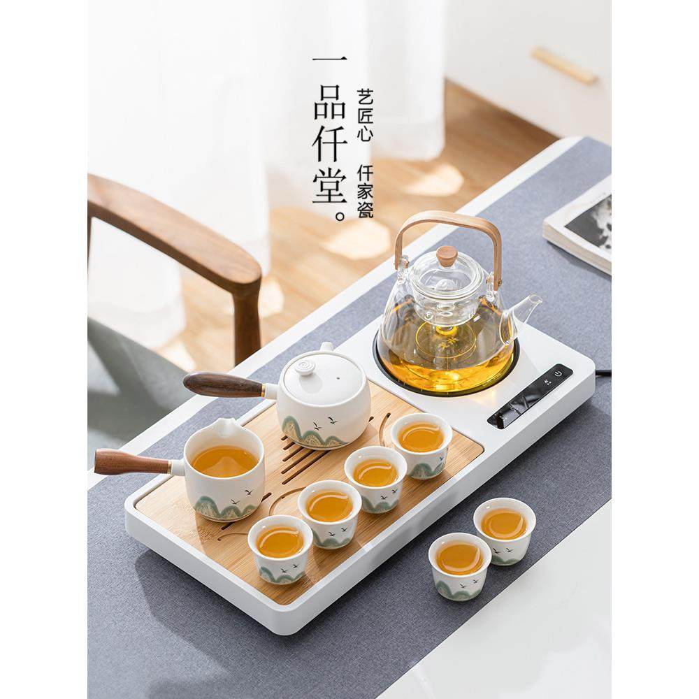 一品钱堂全自动功夫茶具家用茶桌茶盘茶具茶杯茶壶水壶,餐饮具,整套茶具,淘宝优惠券,粉丝福利购,淘宝优惠卷