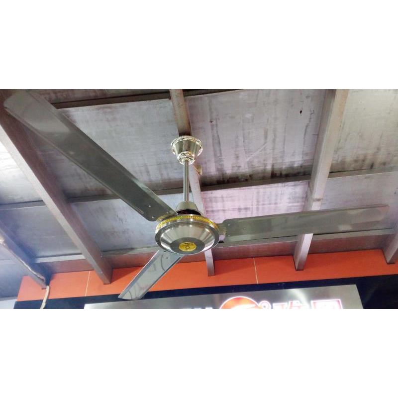 飞鹿56寸吊扇王纯铜五叶大电机100W工业三叶不锈钢家用吸顶电风扇