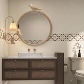 多巴胺化妆镜壁挂式 智能LED灯浴室镜高级艺术卫浴镜干 干湿区半墙