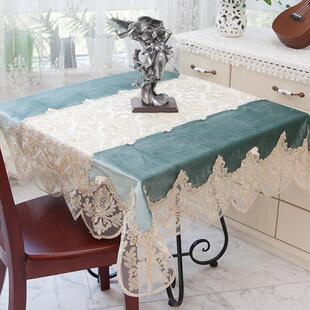 欧式茶几桌布布艺长方形客厅家用餐桌布方桌正方形桌布桌垫圆桌大