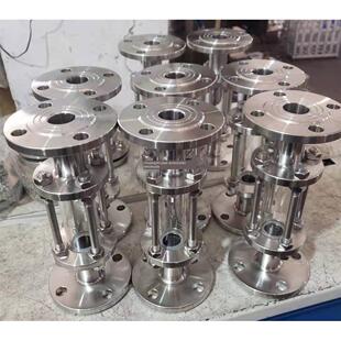 温州市厂家直销HG化工不锈钢市场法兰视盅玻璃管试镜PN10管路视镜