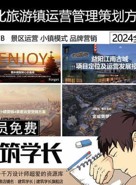 文化旅游景区运营管理策划小镇商业街业态模式品牌营销方案文本