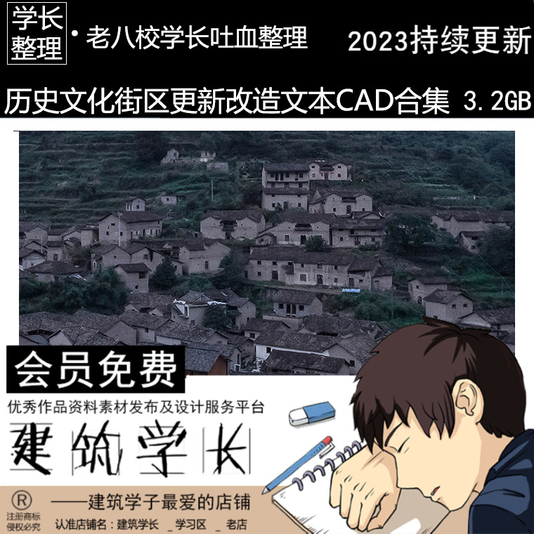 历史文化街区更新改造文本\CAD旧城市规划园林景观建筑设计传统