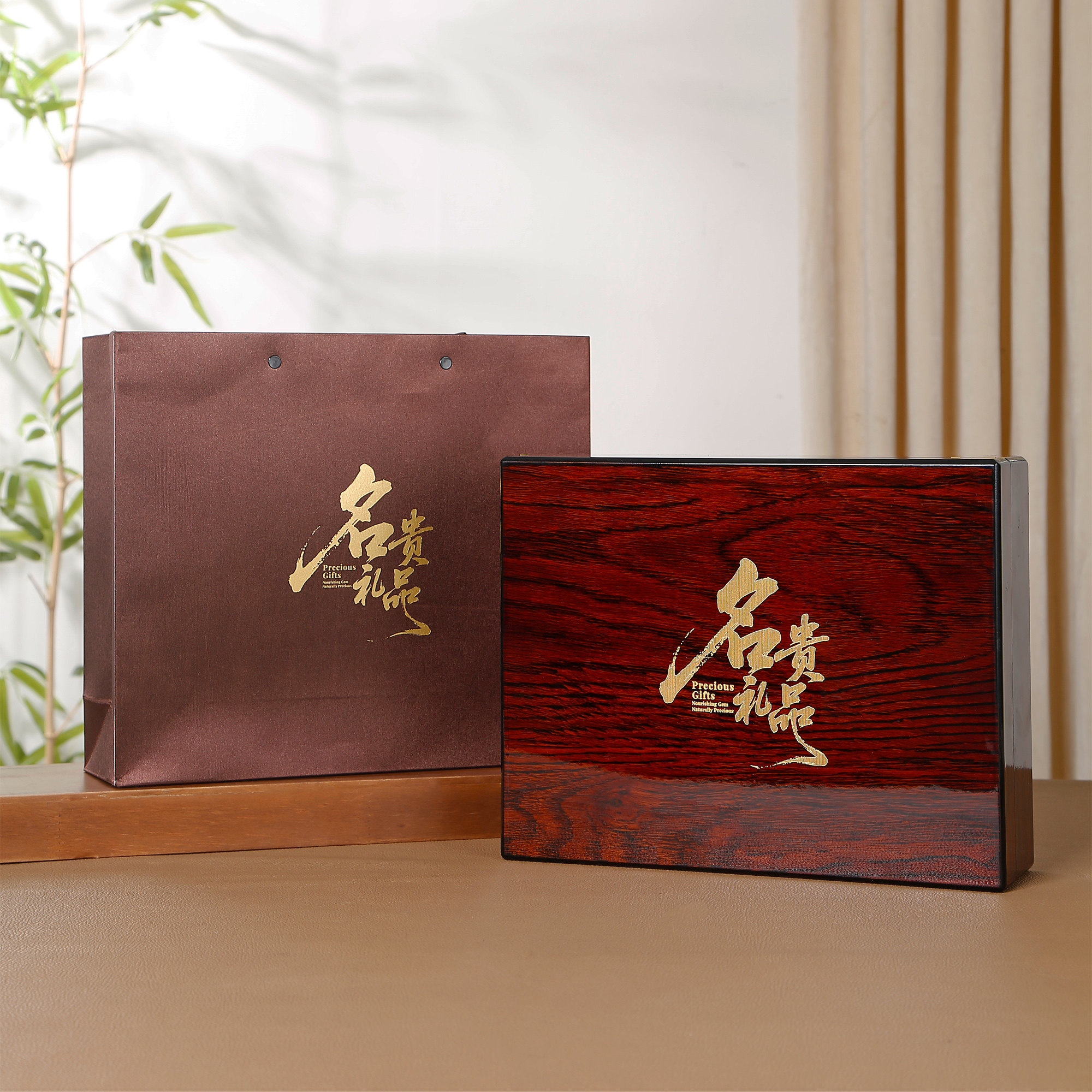 烤漆名贵礼品木盒石斛天麻西洋参