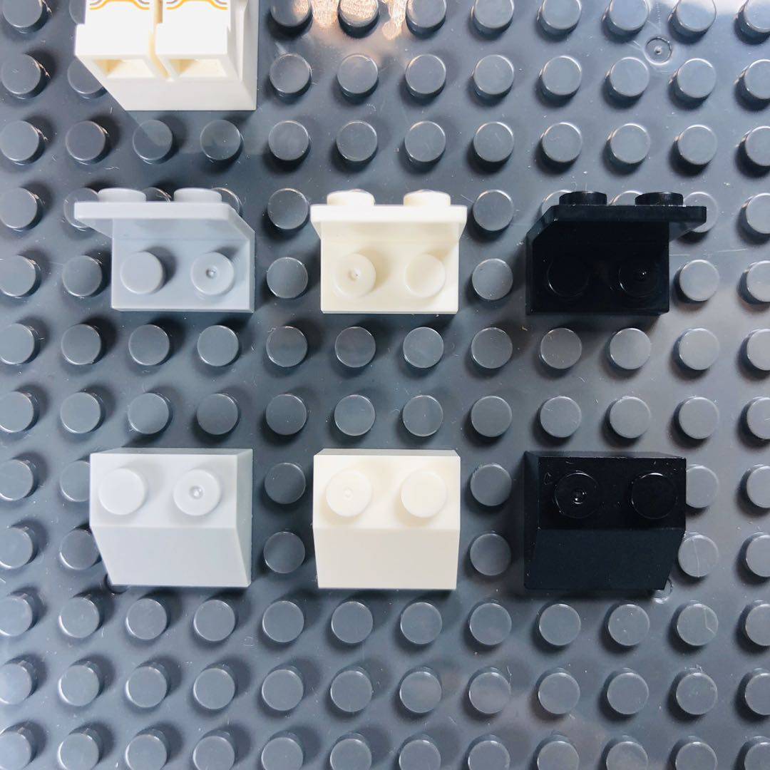 适用乐高lego人仔墙托架站立件直角支架积木相框小人底座99207DIY