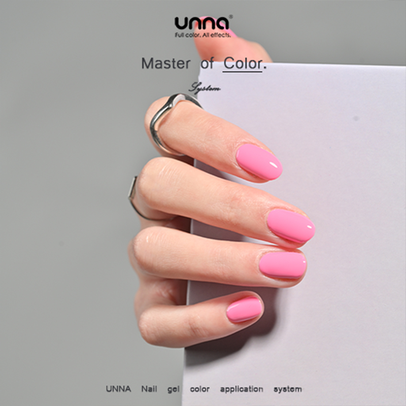 unna2024年新款Barbie芭比粉纯色高级感时尚派对色美甲店专用