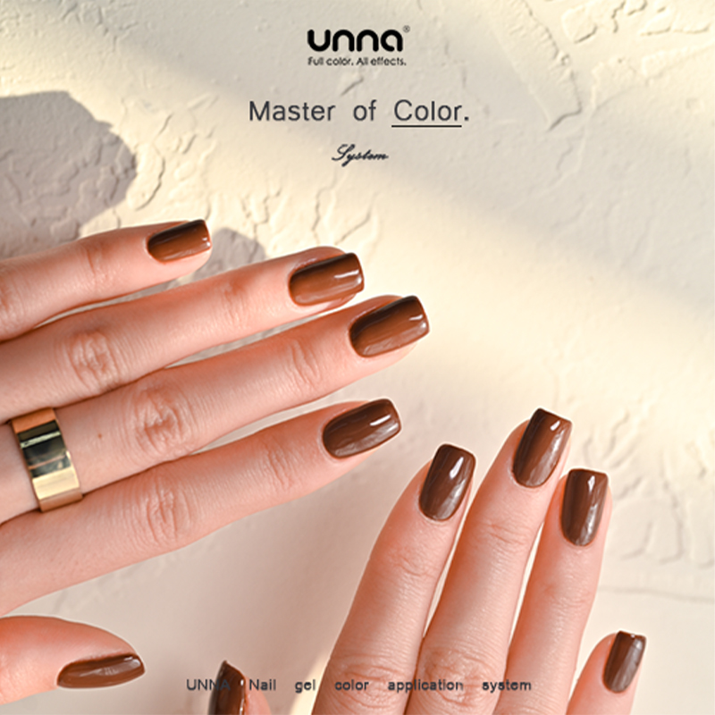 UNNA气质显白焦糖拿铁甲油胶