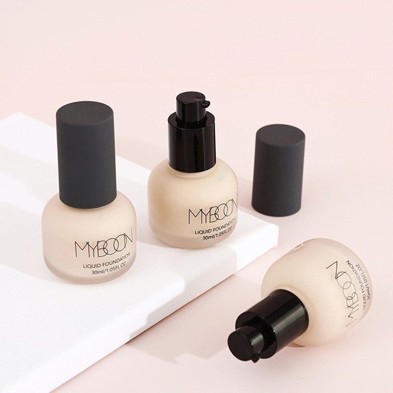 网红同款女士彩妆MYBOON迈本丝柔肌肤粉底液轻透遮瑕保湿细腻服帖