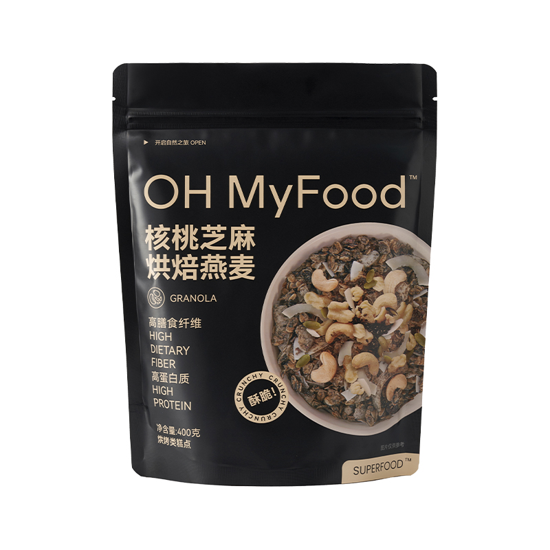 ohmyfood榛果黑巧烘焙燕麦片