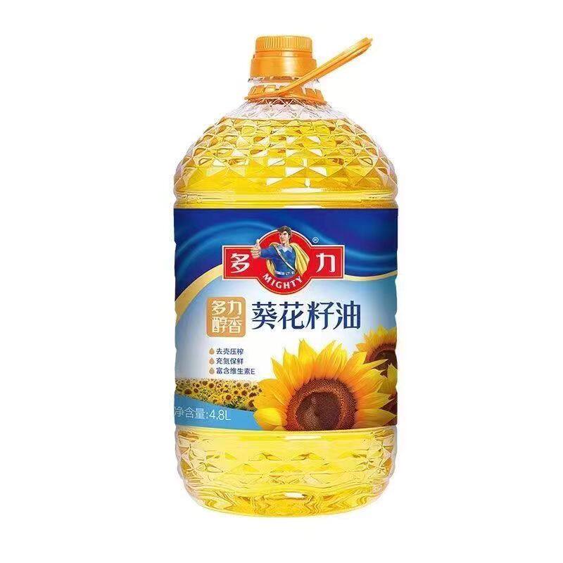 多力醇香葵花籽油4.8l 葵籽油食用油大桶家用