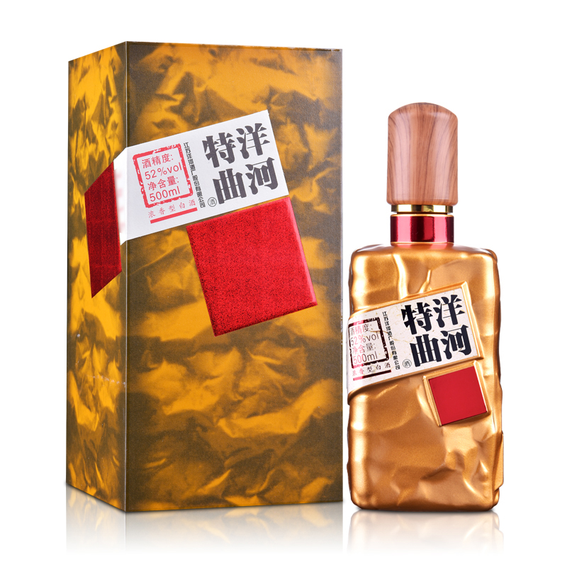 52度洋河特曲珠光金500ml浓香型白酒