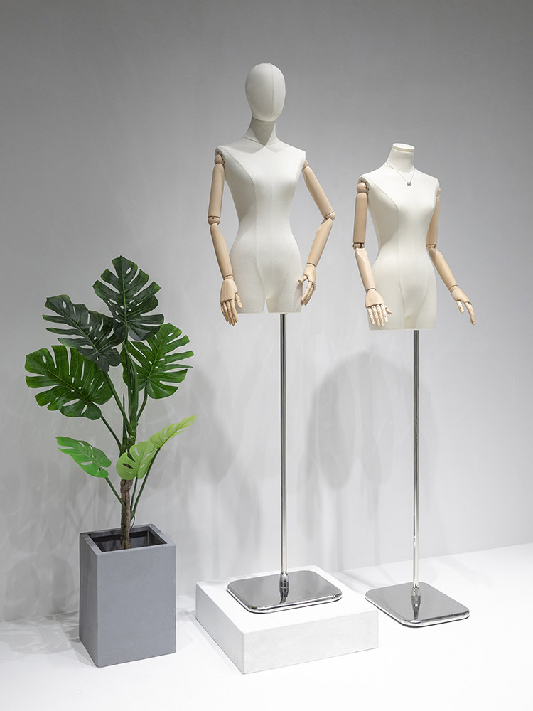 韩版小胸橱窗模特道具女装人台全身人偶服装店婚纱假人半身展示架