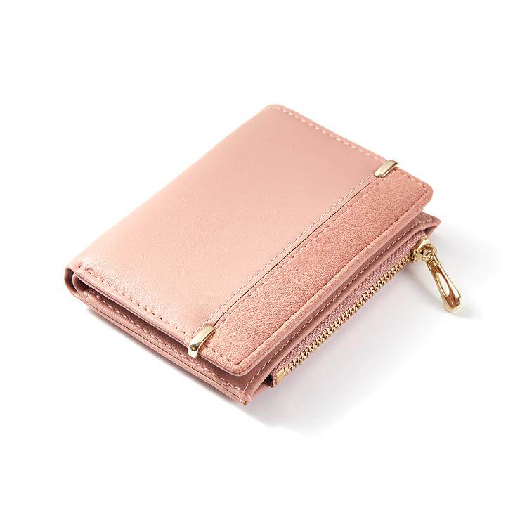 新款女士钱包短款百搭时尚多卡位简约ins薄款钱包夹定制