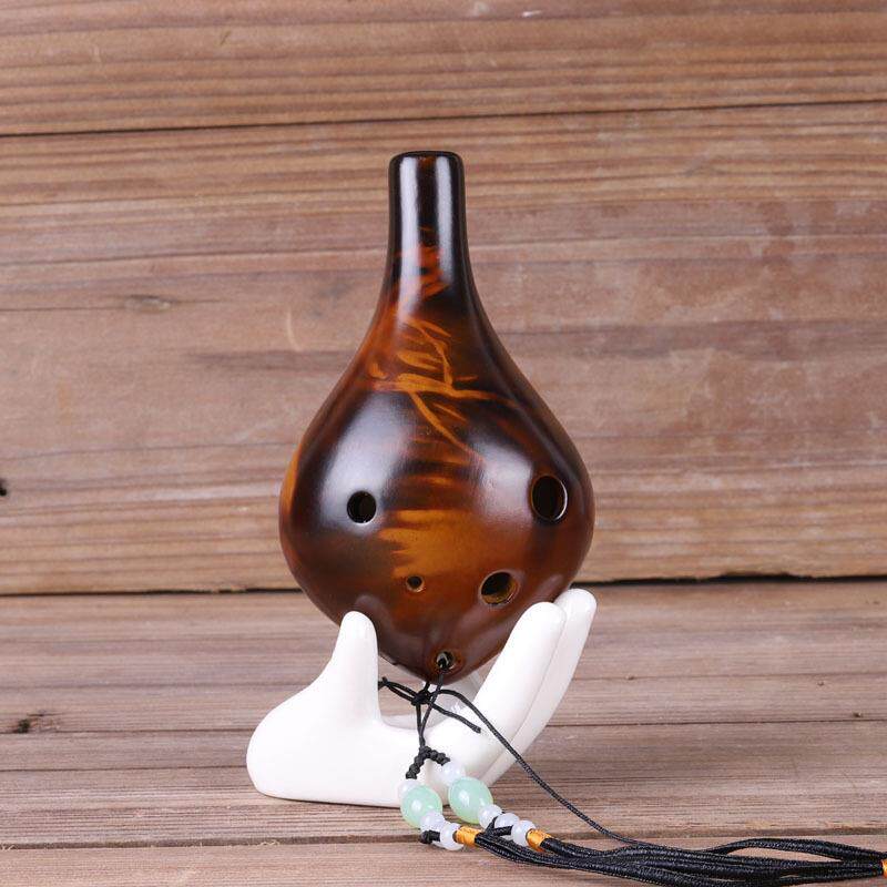 陶笛6孔中音C调 AC 陶瓷制作 初学 学校教学六孔陶笛 定制