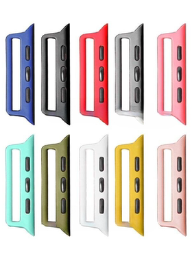 适用连接器watch7 pter塑胶包钢织带弹力表带转换头