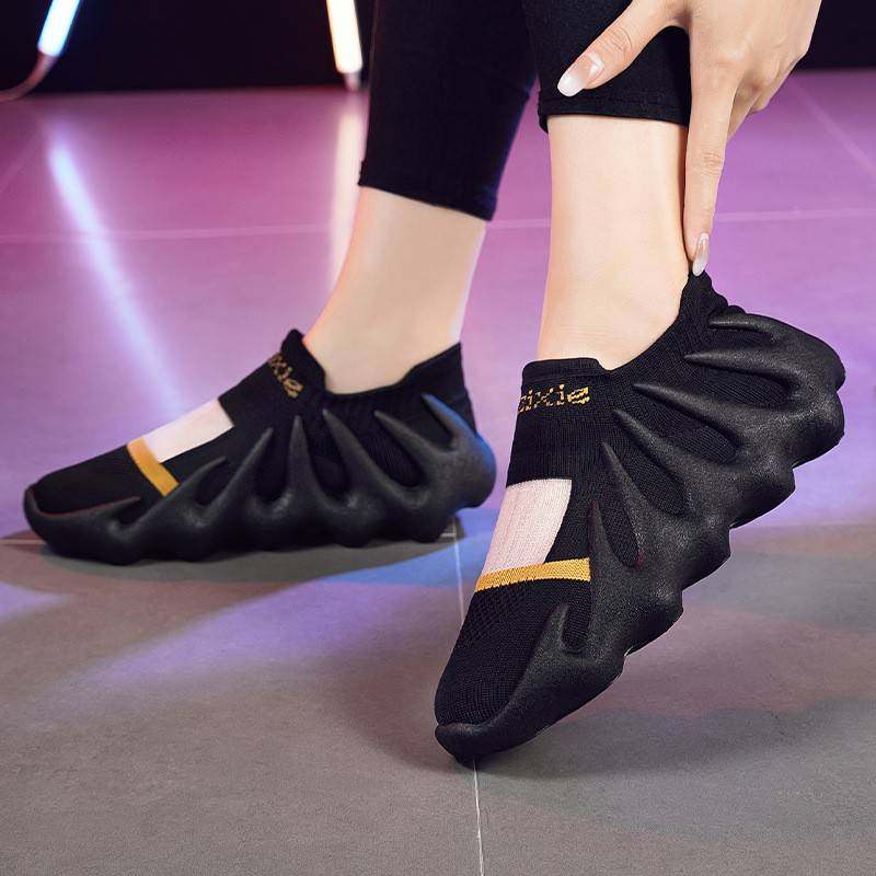 新款450情侣款八爪鱼袜子鞋款女 透气网面飞织小笼包男休闲鞋,女鞋,时尚休闲鞋,淘宝优惠券,粉丝福利购,淘宝优惠卷