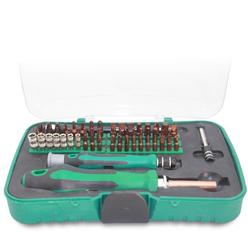 外贸新款S2材质62合一6092B多功能家用拆机工具螺丝批刀套筒组合