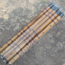 Флейта 自产自大量销横笛 横吹竹笛乐器 学生初学入门笛子 六孔横笛f调 German/only