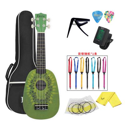 IRIN 21寸尤克里里ukulele乌克丽丽猕猴桃图案木质四弦小吉他乐器
