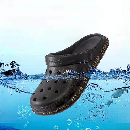 大头凉拖鞋简约休闲室外穿洞洞凉鞋轻便沙滩鞋拖garden clogs