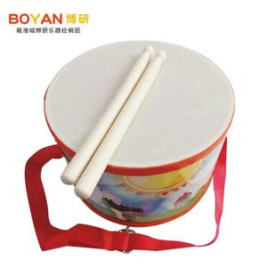 敲击小战鼓定制 儿童木质鼓 双面手拍鼓九寸军鼓 奥尔夫打击乐器